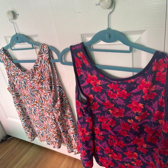 Lands End Cotton Tank Top Bundle Size 2X - Picture 2 of 6